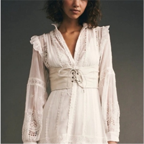 Free People Accessories - Free People Harness Belt Free People White Corset White Belt White Harness